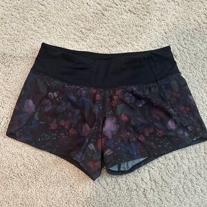 lululemon athletica Black and Purple Women Shorts